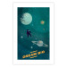 Wall Poster Heavenly Dreams - space abstraction with astronaut and text 129097 additionalThumb 25