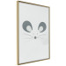 Poster Curious Mouse - animal with a funny face on a solid gray background 130697 additionalThumb 12