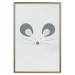 Poster Curious Mouse - animal with a funny face on a solid gray background 130697 additionalThumb 18