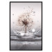 Wall Poster Wind Drops - dandelion in water creating ripples on a light background 132197 additionalThumb 18