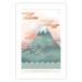 Wall Poster Mount Fuji - abstract composition of a pastel mountain against a sky backdrop 134997 additionalThumb 25
