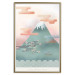 Wall Poster Mount Fuji - abstract composition of a pastel mountain against a sky backdrop 134997 additionalThumb 21