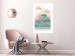 Wall Poster Mount Fuji - abstract composition of a pastel mountain against a sky backdrop 134997 additionalThumb 5