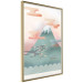 Wall Poster Mount Fuji - abstract composition of a pastel mountain against a sky backdrop 134997 additionalThumb 12
