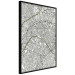 Wall Poster Parisian Mosaic - black and white map of a large city depicted from a bird's-eye view 135097 additionalThumb 11