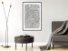 Wall Poster Parisian Mosaic - black and white map of a large city depicted from a bird's-eye view 135097 additionalThumb 18