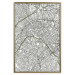 Wall Poster Parisian Mosaic - black and white map of a large city depicted from a bird's-eye view 135097 additionalThumb 17