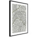 Wall Poster Parisian Mosaic - black and white map of a large city depicted from a bird's-eye view 135097 additionalThumb 6