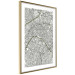 Wall Poster Parisian Mosaic - black and white map of a large city depicted from a bird's-eye view 135097 additionalThumb 7