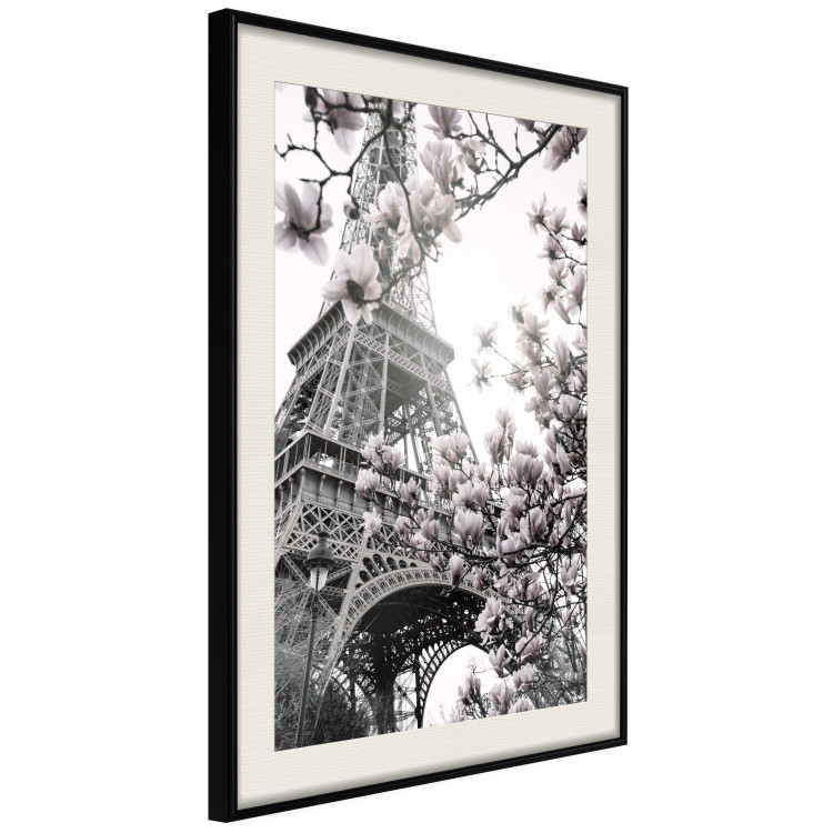 Wall Poster Parisian Magnolias - bright landscape of magnolia flowers with the Eiffel Tower in the background 135597 additionalImage 8