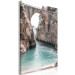Canvas Bridge in Positano (1-piece) Vertical - Italian landscape view 135897 additionalThumb 2