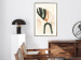 Wall Poster My Dream - simple boho-style abstraction with a leaf in warm colors 137497 additionalThumb 26