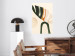Wall Poster My Dream - simple boho-style abstraction with a leaf in warm colors 137497 additionalThumb 18