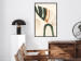 Wall Poster My Dream - simple boho-style abstraction with a leaf in warm colors 137497 additionalThumb 6