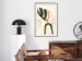 Wall Poster My Dream - simple boho-style abstraction with a leaf in warm colors 137497 additionalThumb 24