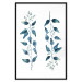 Poster Always Together - branches with green leaves on a contrasting white background 137697 additionalThumb 16