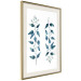 Poster Always Together - branches with green leaves on a contrasting white background 137697 additionalThumb 6