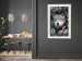 Wall Poster Wolf in Flowers - portrait of a wolf against a background of green plants and flowers 138697 additionalThumb 26