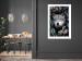 Wall Poster Wolf in Flowers - portrait of a wolf against a background of green plants and flowers 138697 additionalThumb 12