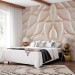 Wall Mural White abstraction - composition depicting a quilted motif 138797 additionalThumb 2