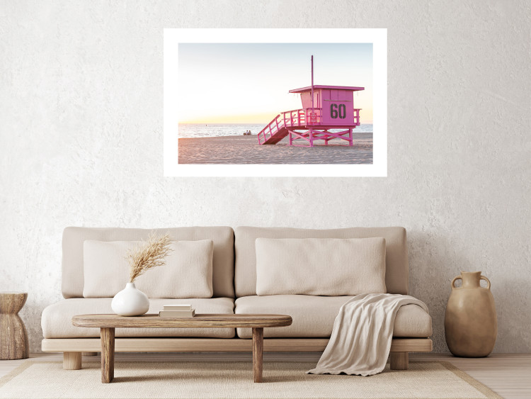 Poster Sunset - View of the Lifeguards’ Headquarters on a Miami Beach 144497 additionalImage 8