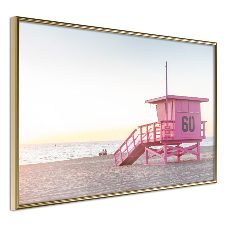 Poster Sunset - View of the Lifeguards’ Headquarters on a Miami Beach 144497 additionalImage 3