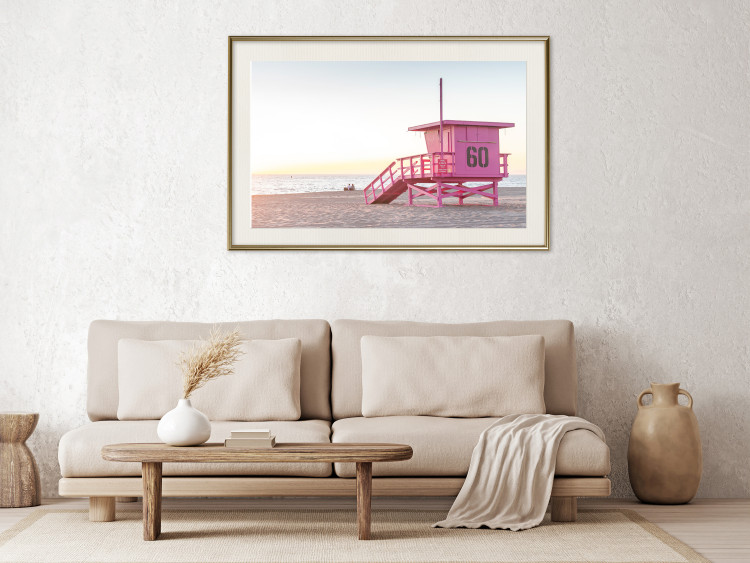 Poster Sunset - View of the Lifeguards’ Headquarters on a Miami Beach 144497 additionalImage 13