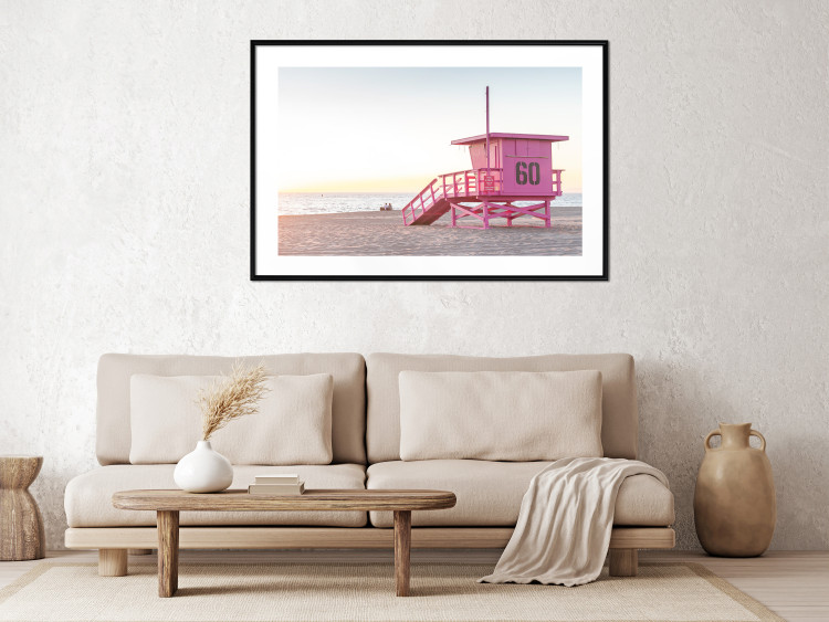 Poster Sunset - View of the Lifeguards’ Headquarters on a Miami Beach 144497 additionalImage 12