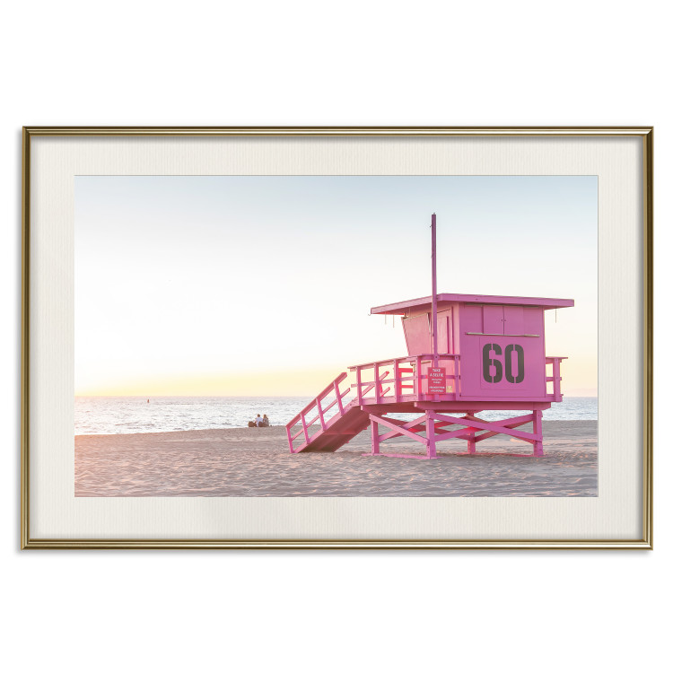 Poster Sunset - View of the Lifeguards’ Headquarters on a Miami Beach 144497 additionalImage 22