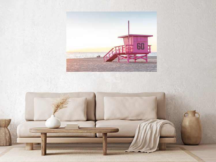 Poster Sunset - View of the Lifeguards’ Headquarters on a Miami Beach 144497 additionalImage 7