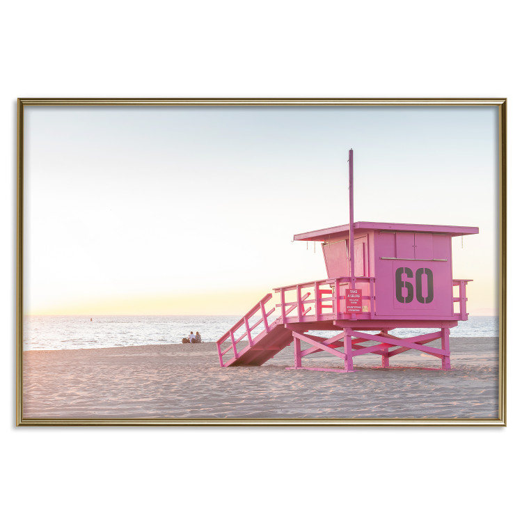 Poster Sunset - View of the Lifeguards’ Headquarters on a Miami Beach 144497 additionalImage 18