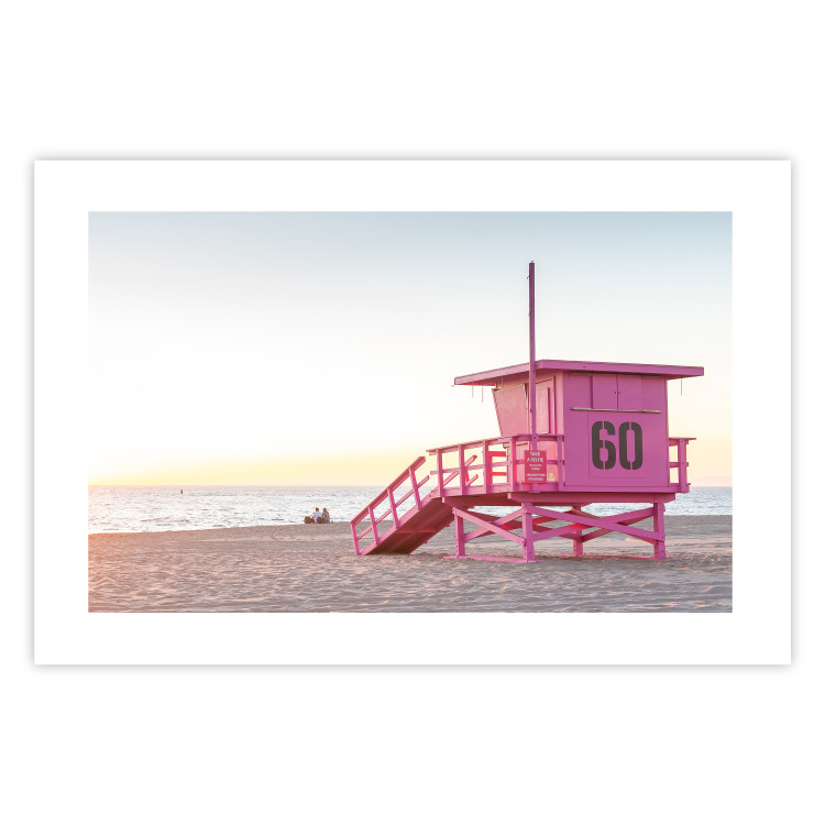 Poster Sunset - View of the Lifeguards’ Headquarters on a Miami Beach 144497 additionalImage 17