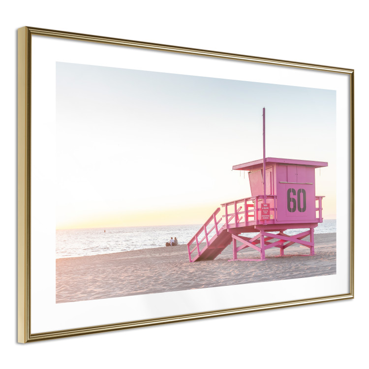 Poster Sunset - View of the Lifeguards’ Headquarters on a Miami Beach 144497 additionalImage 4