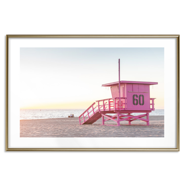 Poster Sunset - View of the Lifeguards’ Headquarters on a Miami Beach 144497 additionalImage 21