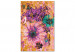 Paint by number Sweet Petals - Pink, Purple and Emerald Flowers on a Golden Background 146197 additionalThumb 3