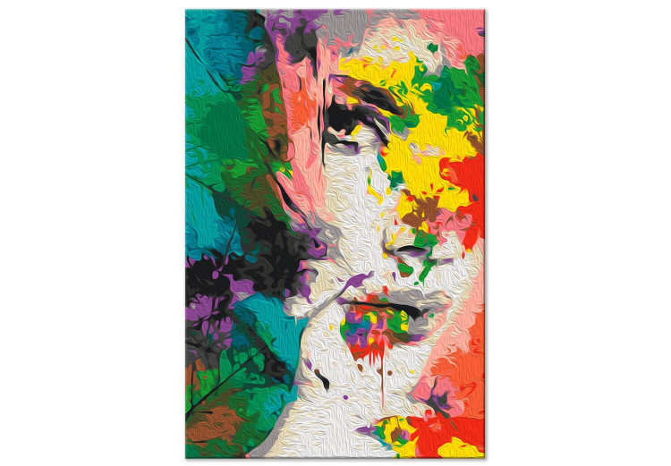 Paint by number Female Gaze - Colorful Face in an Abstract Form 149797 additionalImage 6