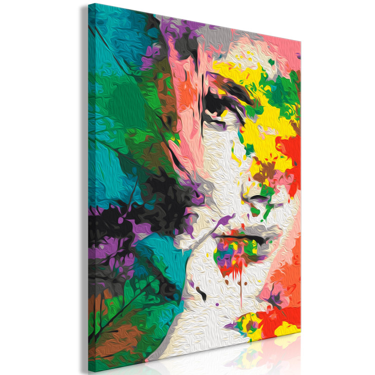 Paint by number Female Gaze - Colorful Face in an Abstract Form 149797 additionalImage 5