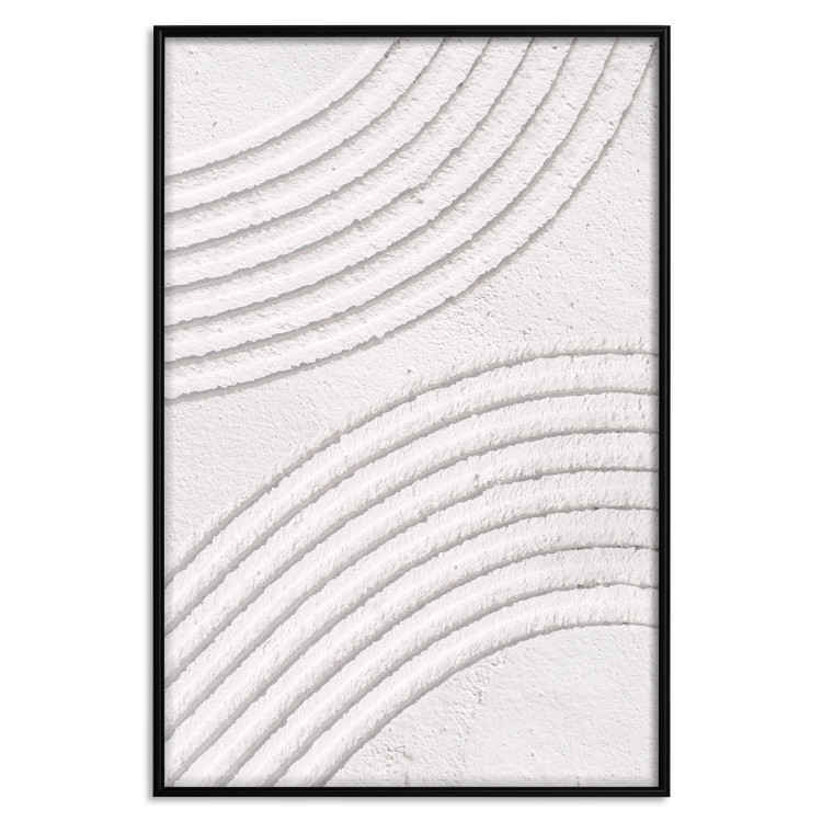 Poster Structural Grooves - Rounded Elements Carved in Wet Cement 149897 additionalImage 19