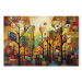 Print On Glass Colorful Forest - A Geometric Composition Inspired by Klimt’s Style [Glass] 151897 additionalThumb 2