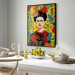 Poster Frida Kahlo - Geometric Portrait on Yellow Floral Background 152197 additionalThumb 14