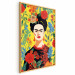 Poster Frida Kahlo - Geometric Portrait on Yellow Floral Background 152197 additionalThumb 7
