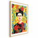 Poster Frida Kahlo - Geometric Portrait on Yellow Floral Background 152197 additionalThumb 21