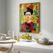 Poster Frida Kahlo - Geometric Portrait on Yellow Floral Background 152197 additionalThumb 15