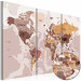 Canvas Print World Map: Brown Valley 92097 additionalThumb 2