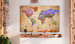 Decorative Pinboard Colourful Travels (1 Part) Wide [Cork Map] 107208 additionalThumb 3