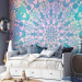 Wall Mural Pastel mandala - Oriental pattern in blue and pink color for Children's room 108008 additionalThumb 4