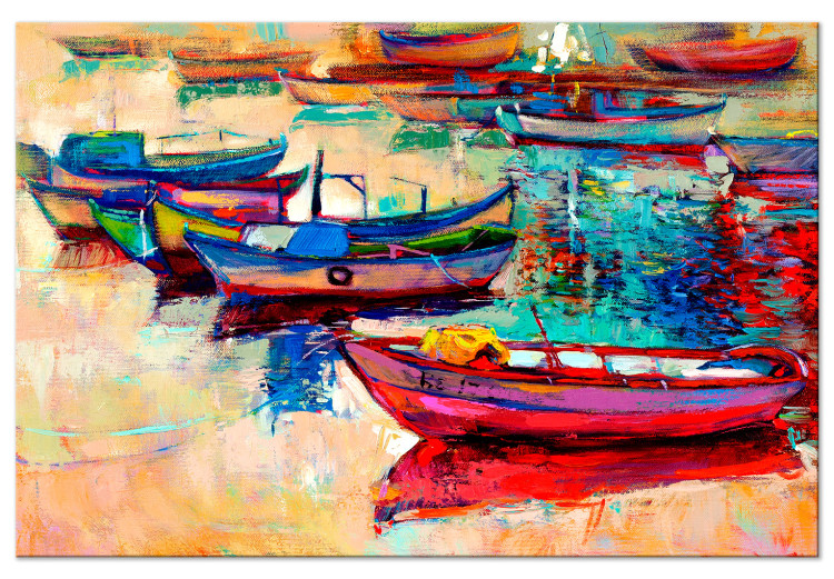 Canvas Art Print Boats (1 Part) Wide 108208