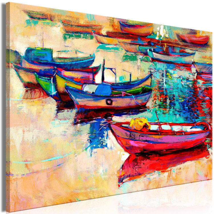 Canvas Art Print Boats (1 Part) Wide 108208 additionalImage 2
