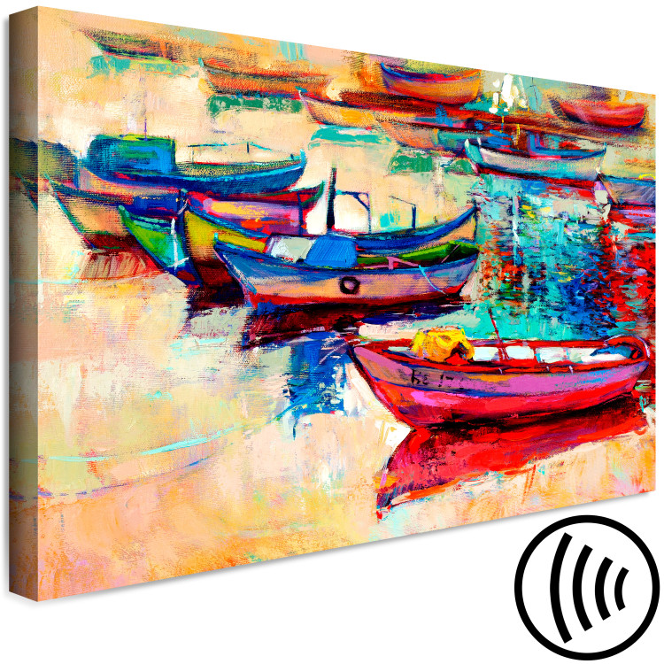 Canvas Art Print Boats (1 Part) Wide 108208 additionalImage 6