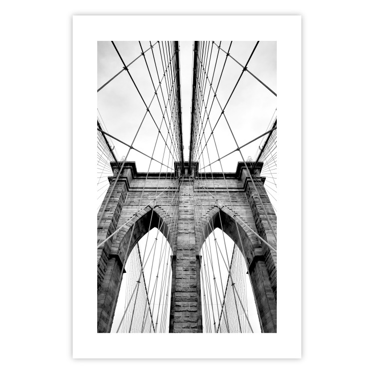 Wall Poster Architectural details - black and white shot of a bridge seen from below 115008 additionalImage 19